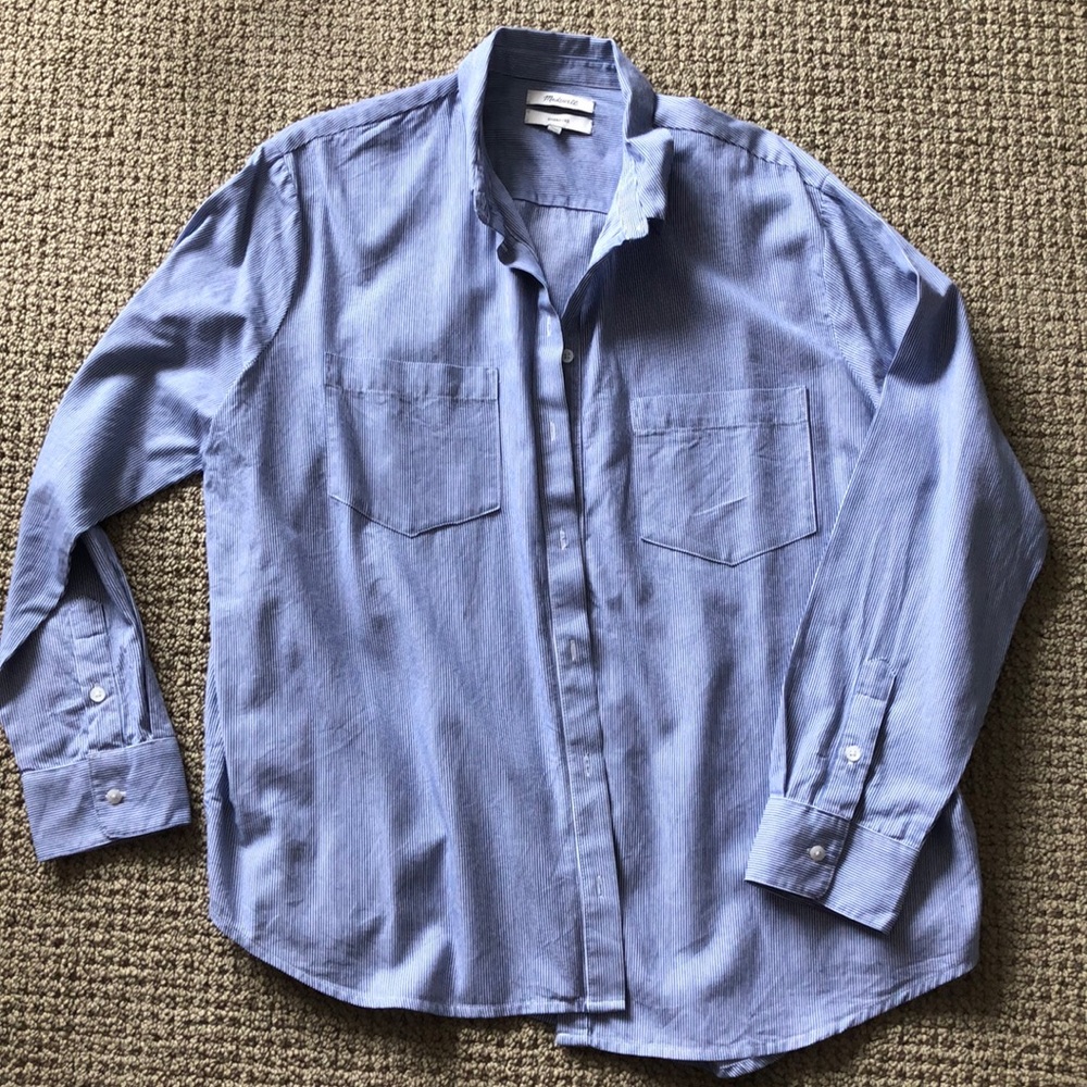 madewell oversized ex-boyfriend shirt